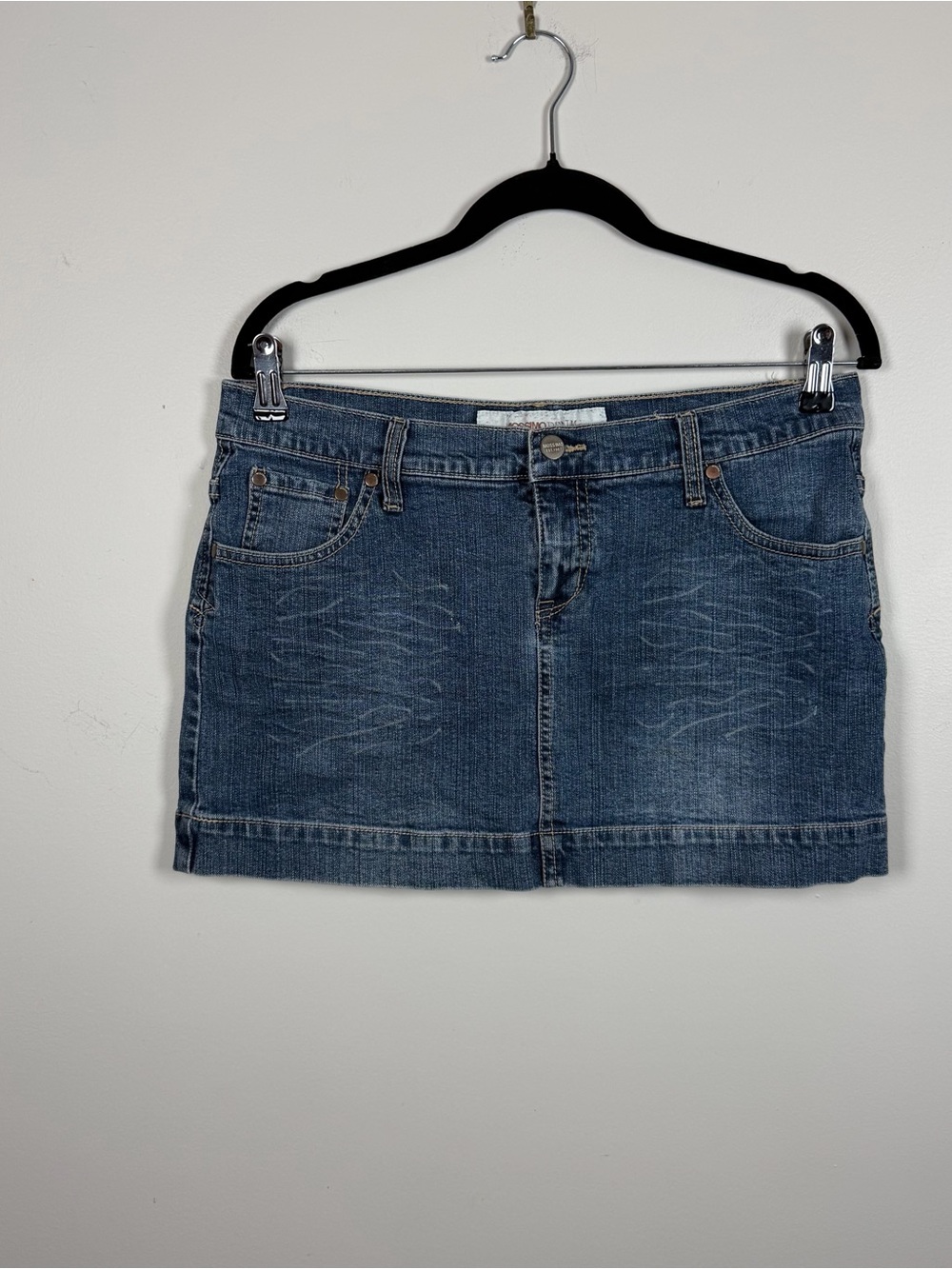 Mossimo Vintage Y2K Denim Micro Mini Skirt 11 Low Rise Indie Sleaze Alt Urban
